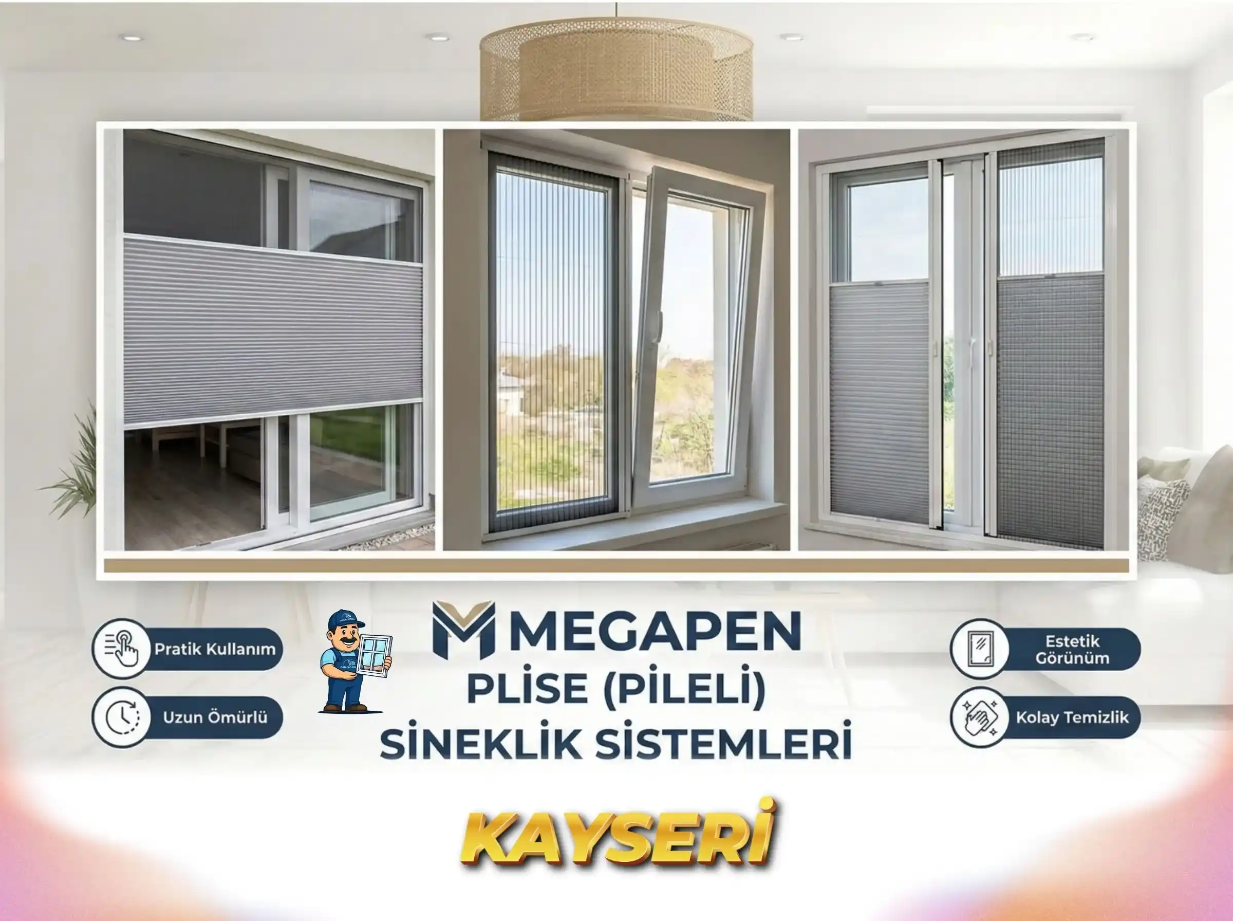 Plise Pileli Sineklik Sistemleri